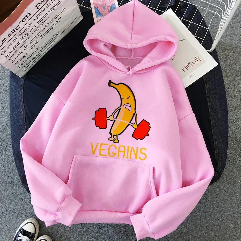 Vegan Save The Bees Harajuku 90s толстовки с героями мультфильмов для женщин Kawaii Graphic Ullzang корейский стиль толстовка теплая Милая Толстовка для женщин - Цвет: H2432