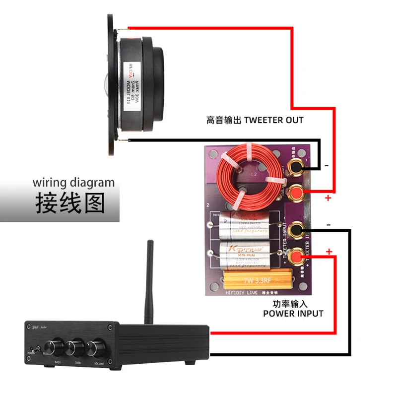Unidade de Alto-falante Hifidiy Live Hi-fi Casa Carro 1 Vias Tweeter Alto-falante Áudio Freqüência Divisor Crossover Filtros T1b - - Image 6