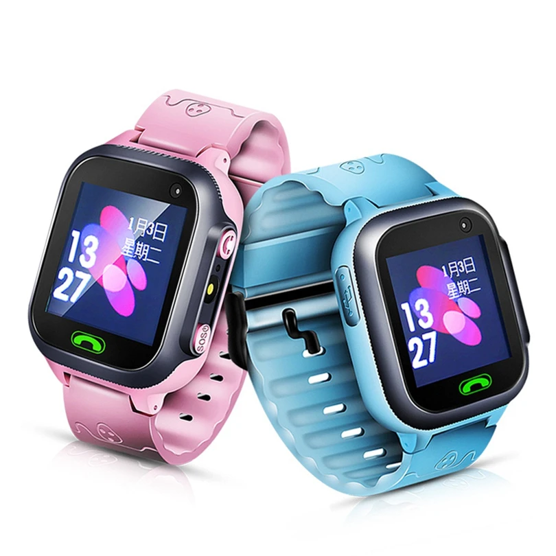 

Christmas Anti-lost SmartWatch Phone For Kids LBS/GPS-Tracker SOS Call GSM SIM Card Xmas Gifts children relogio masculino @5