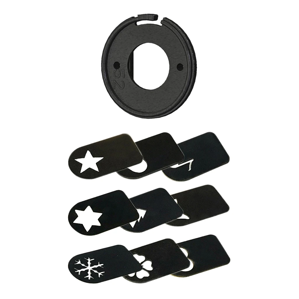 82mm Bokeh Special Effect Kit Spot Card Star Flower Music & Camera Lens Cap