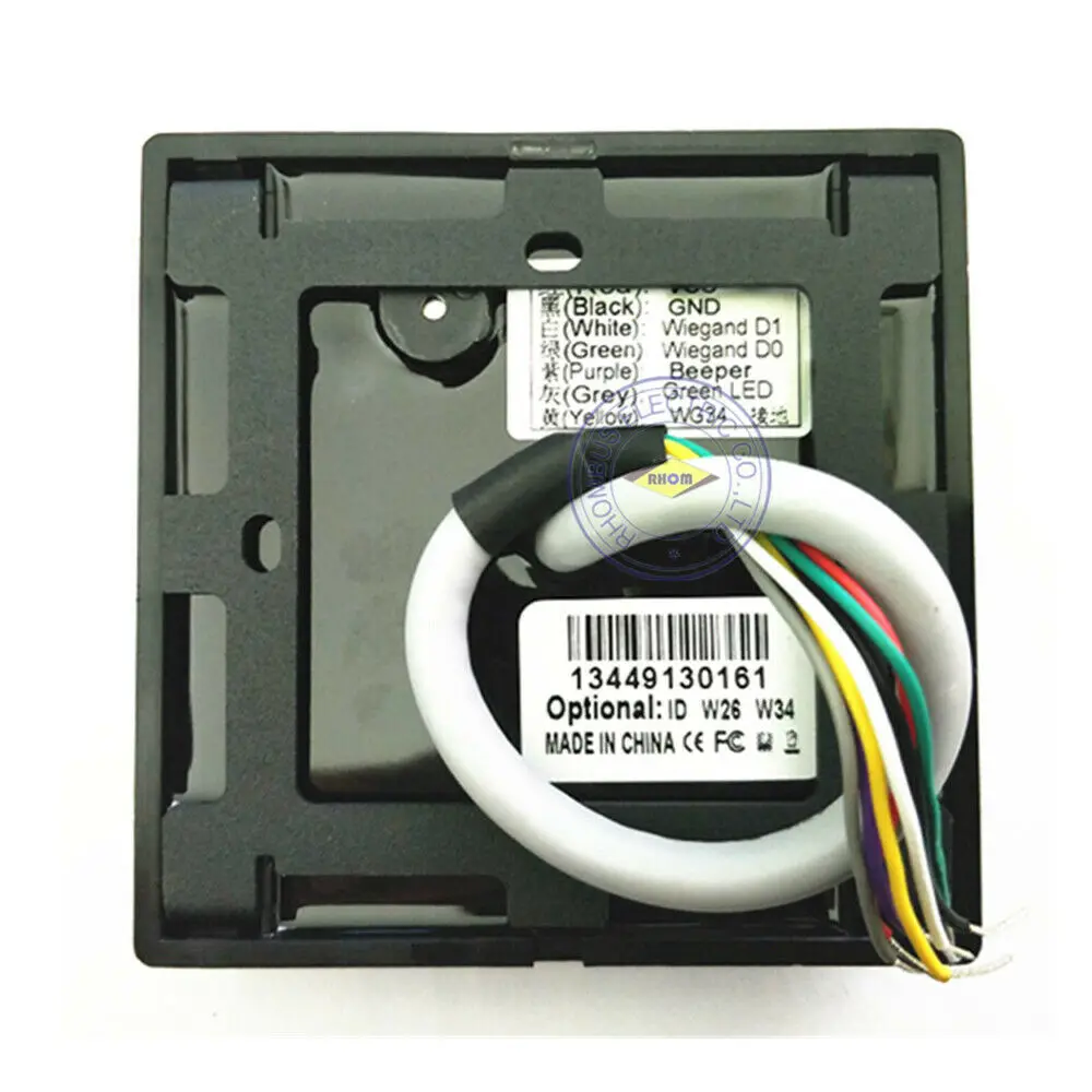 Weatherproof EM Proximity keypad 125KHz WG26/34 RFID Access Control Card READER