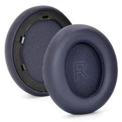 Premium Replacement Protein Leather Earpads Cushions (Navy Blue)