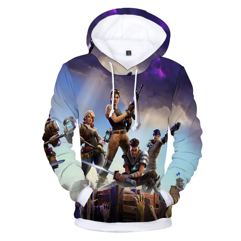 

2019 Women Hoodies Battle Gaming Girl Hoodie Anime Unisex 3D Print Streetwear Childrens 100 cm- 150cm Hoodies Llama Clothes