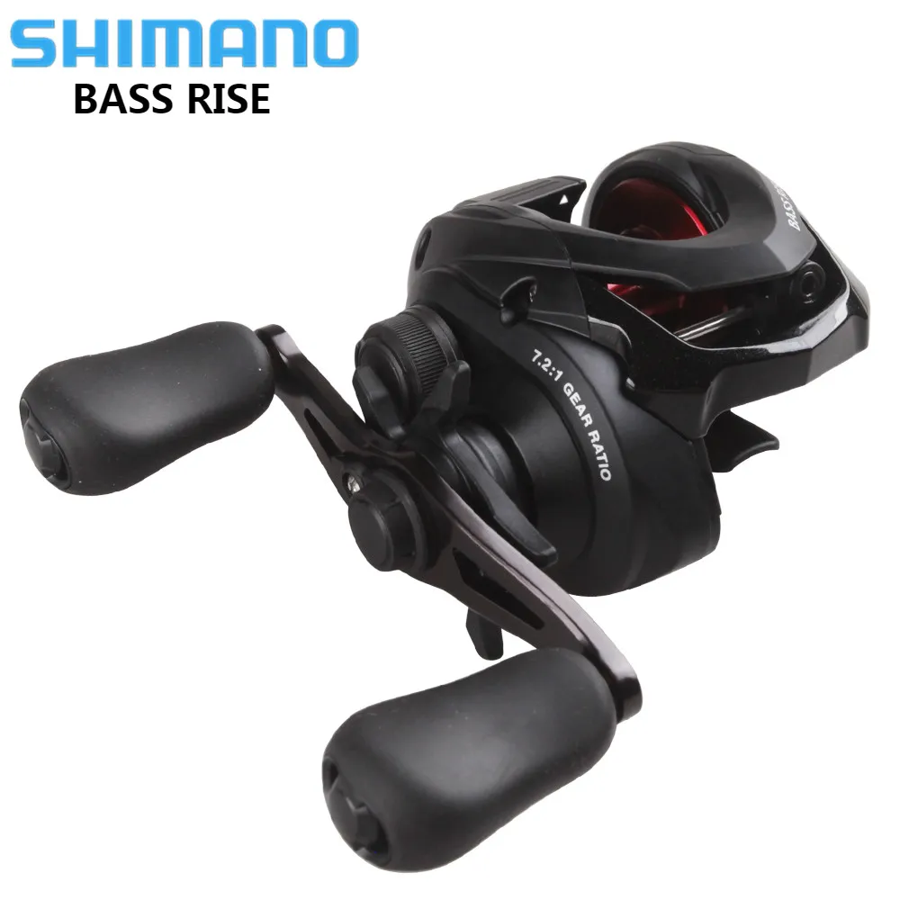 

SHIMANO BASS RISE Baitcasting Fishing Reel 7.2:1 2BB 5kg Power Strength Body Smooth Light Reel Right Hand Mulinete De Pesca