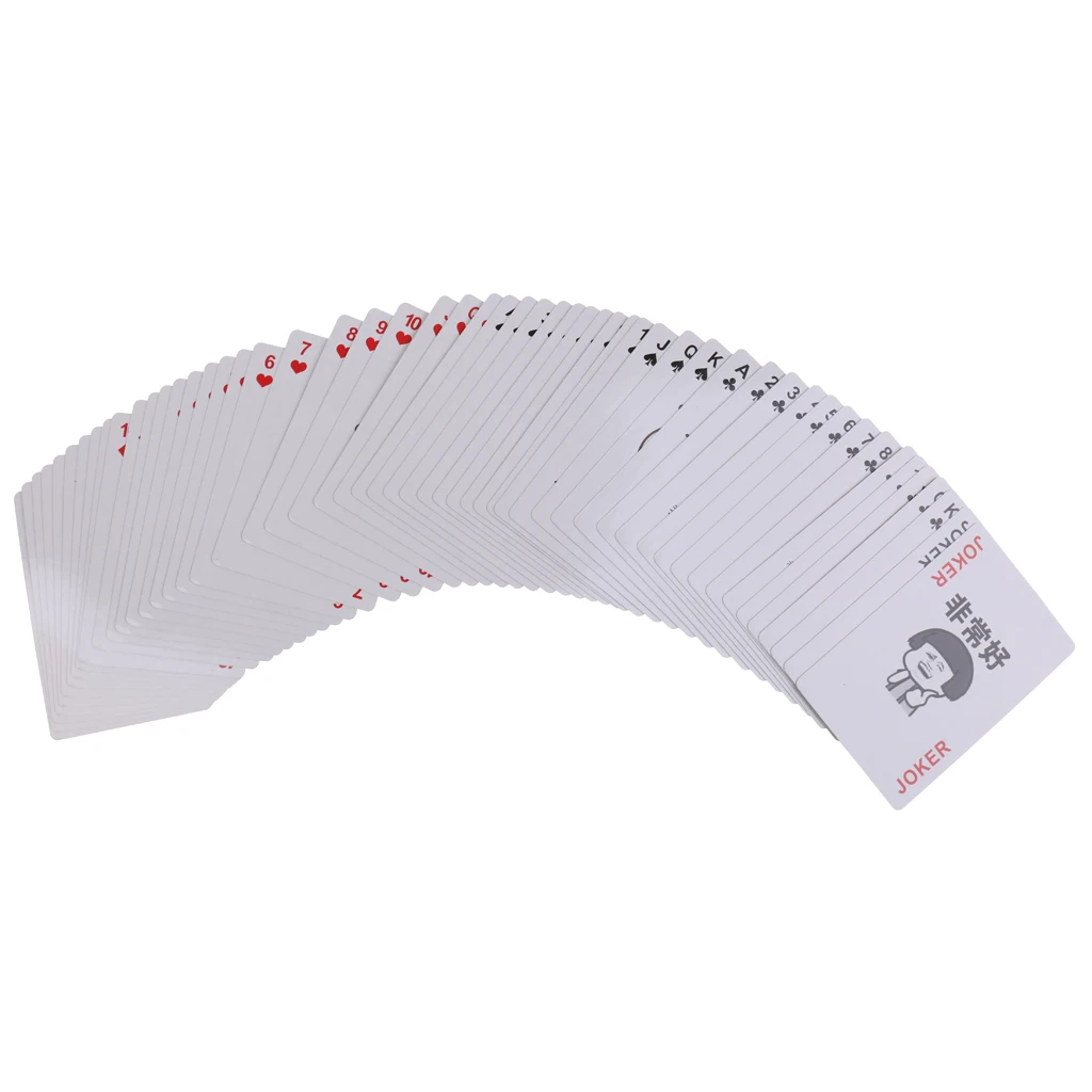 54 Pieces Funny Images Playing Cards Poker Set Party Pocker Games