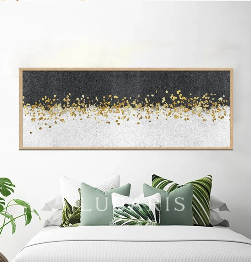

Modern Gold Money Surf Wall Painting Abstract Art Oil Painting Pictures Posters and Prints for Living Room Decor No Frame 2-82