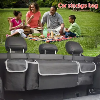 

Car Trunk Storage Box Rear Seat Back Storage Extra Large Collapsible Organizer Stowing Tidying Car Interior Accessories #NYL