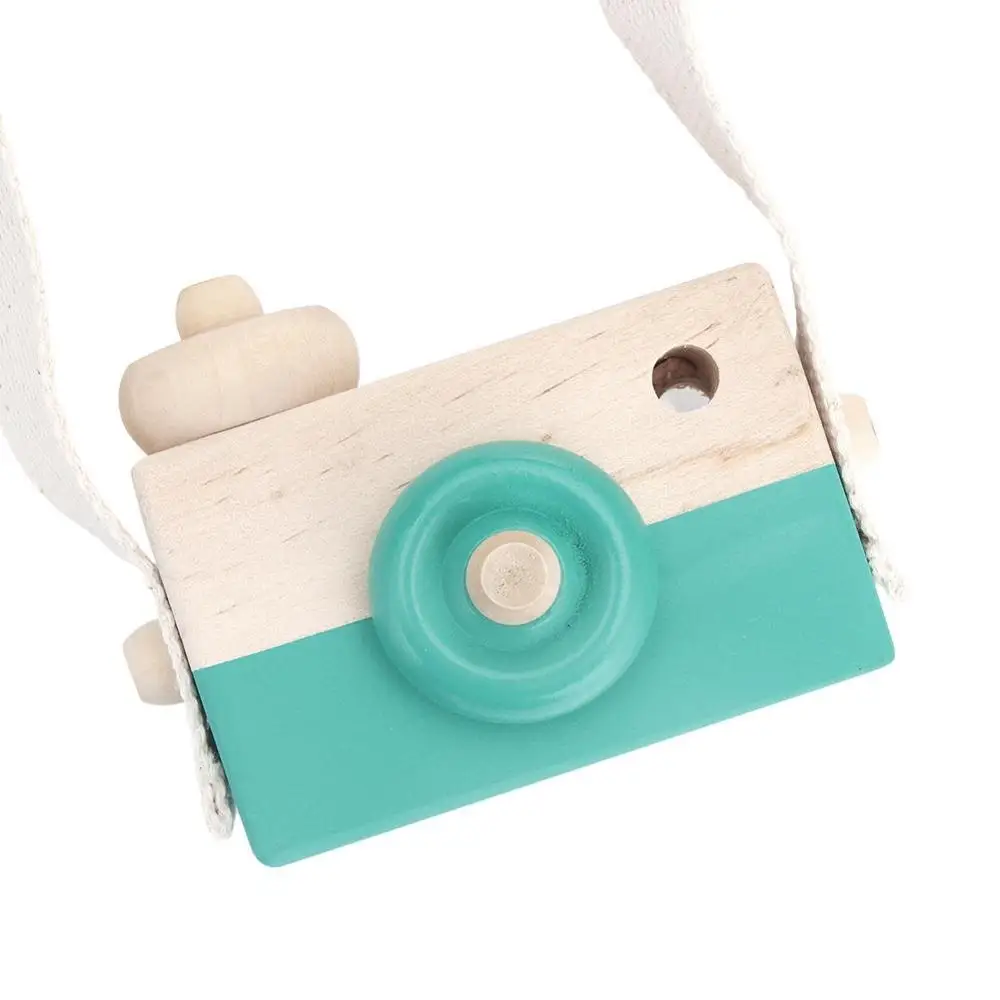 Cute Nordic Hanging Wooden Camera Toys Kids Toy Gift 9.5*6*3cm Room Decor Furnishing Articles Wooden Toys For Kid 11