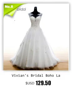 Vivian's Bridal Новое богемное пышное свадебное платье сексуальное иллюзионное с длинным рукавом-фонариком кружевное с аппликацией Часовня Поезд свадебное платье
