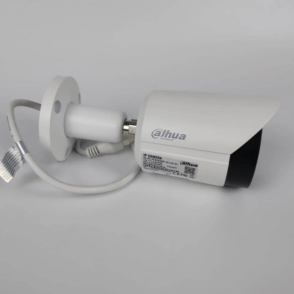 (에서 선박 us) 원래 Dahua IPC-HFW2439S-SA-LED-S2 4MP POE 라이트 풀 컬러 내장 마이크 고정 초점 총알 네트워크 카메라