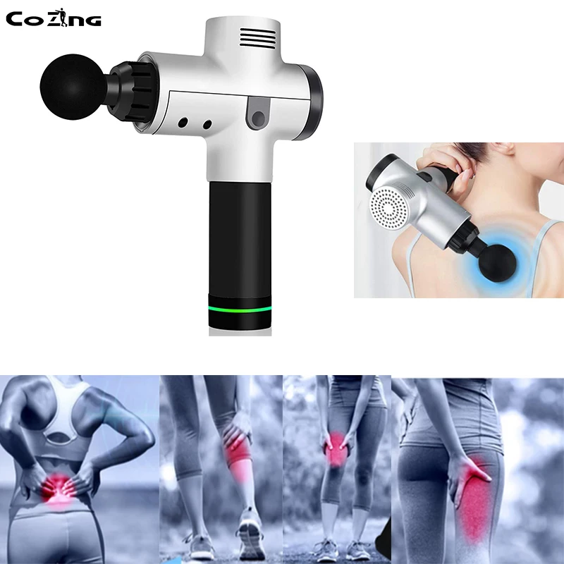 

Massage Gun Cordless Rechargeable Muscle Stimulator Deep Tissue Massager Device Body Relaxation Slimming Shaping Pain Relief