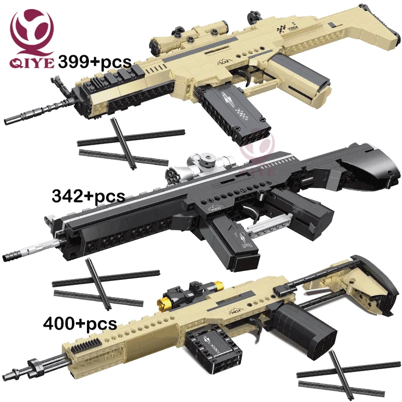 Военные игры строительные блоки: Штурмовая винтовка M416 MK14 высокотехнологичные