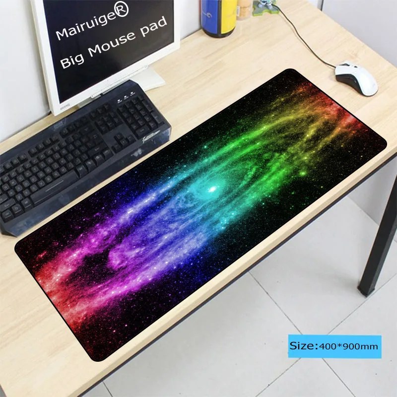  Colorful Space Outer LockEdge mouse pad gamer play mats Large Gaming Mouse Pad Mouse Mat Keyboard P
