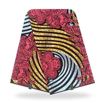 

High Quality Nigeria veritable African Wax Real Guaranteed veritable Ghana real Wax 6Yards/Lot For Women Dress