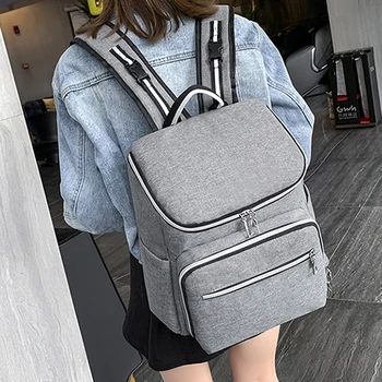 

Women Backpacks Multifunctional USB Charging Port Mommy Backpack Large Capacity Organizer Nursery Bottle Thermal Bag