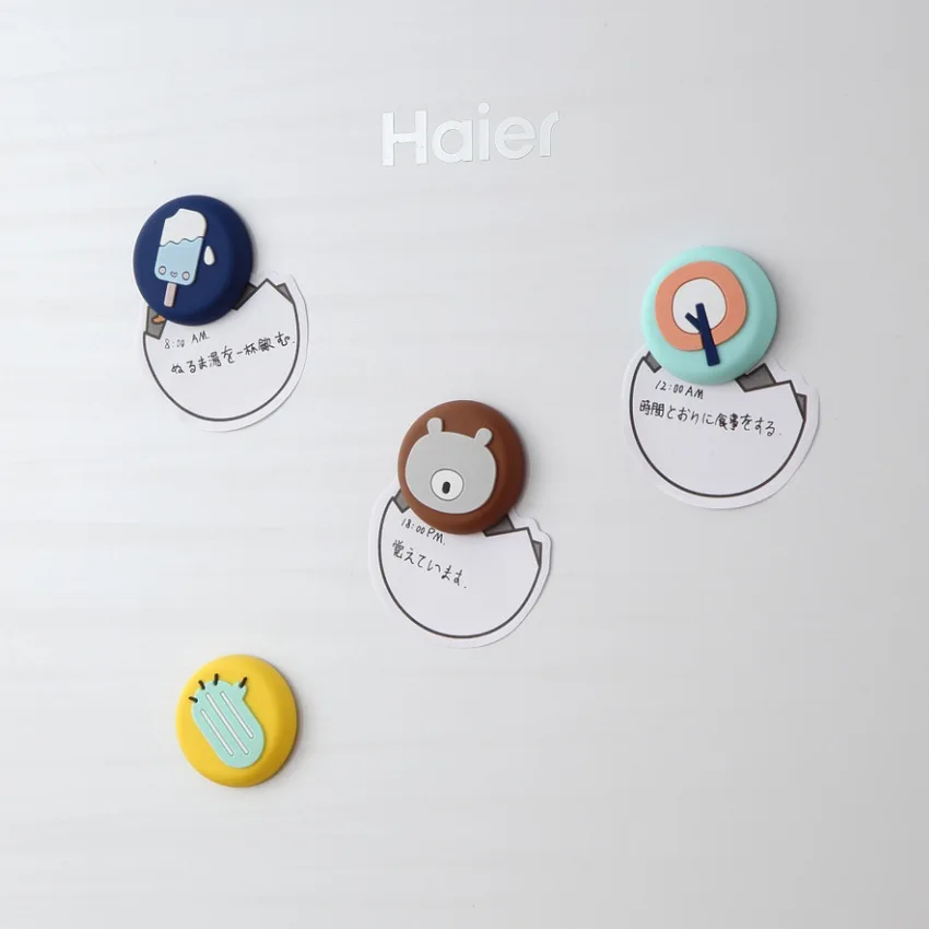 

5pcs/cartoon Magnetic Refrigerator Magnet Nordic Ins Refrigerator Decoration Magnet 3d Three-dimensional Soft Magnet Sticker