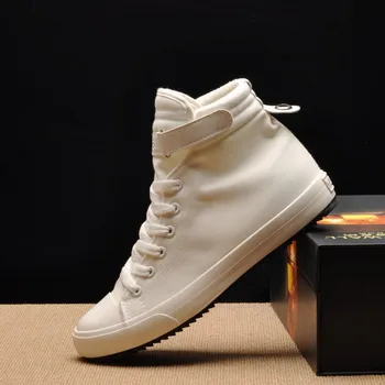 

Winter Men Shoes Warm High-top Canvas Shoes Men White Sneakers High Quality Breathable Men's Casual Shoes Plush Zapatos Hombres