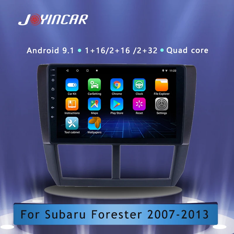 Автомагнитола 2DIN 9 дюймов GPS мультимедийный плеер Android авто для Subaru Forester xv SH 2007 2013 2
