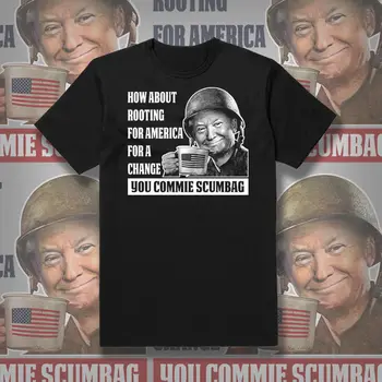 

Trump MAGA clothing tshirt commie scumbag 2020 2018 funny fake news army veteranCool Casual pride free shipping funny tops