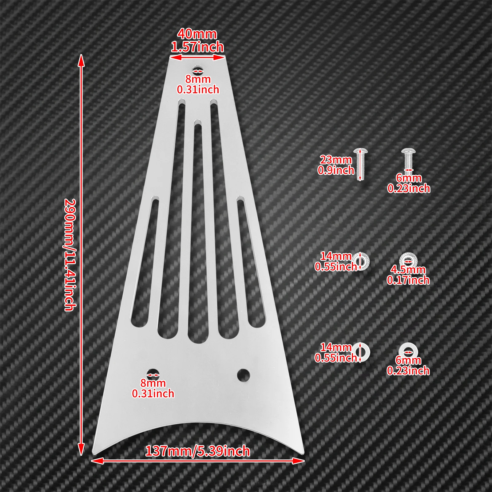 Motocicleta chrome radiador quadro grill capa de