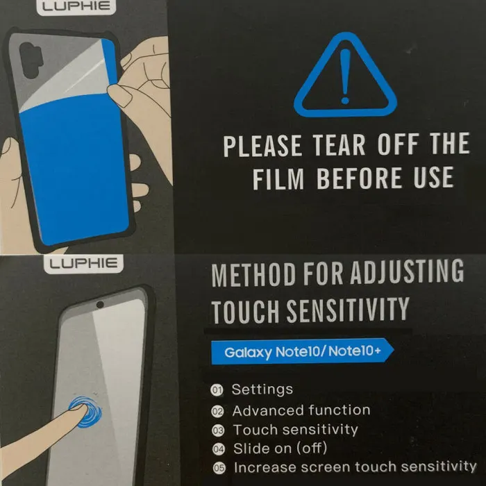 Магнитный поглощающий Передний+ задний стеклянный чехол для samsung Galaxy Note 10 Plus JHP-лучший