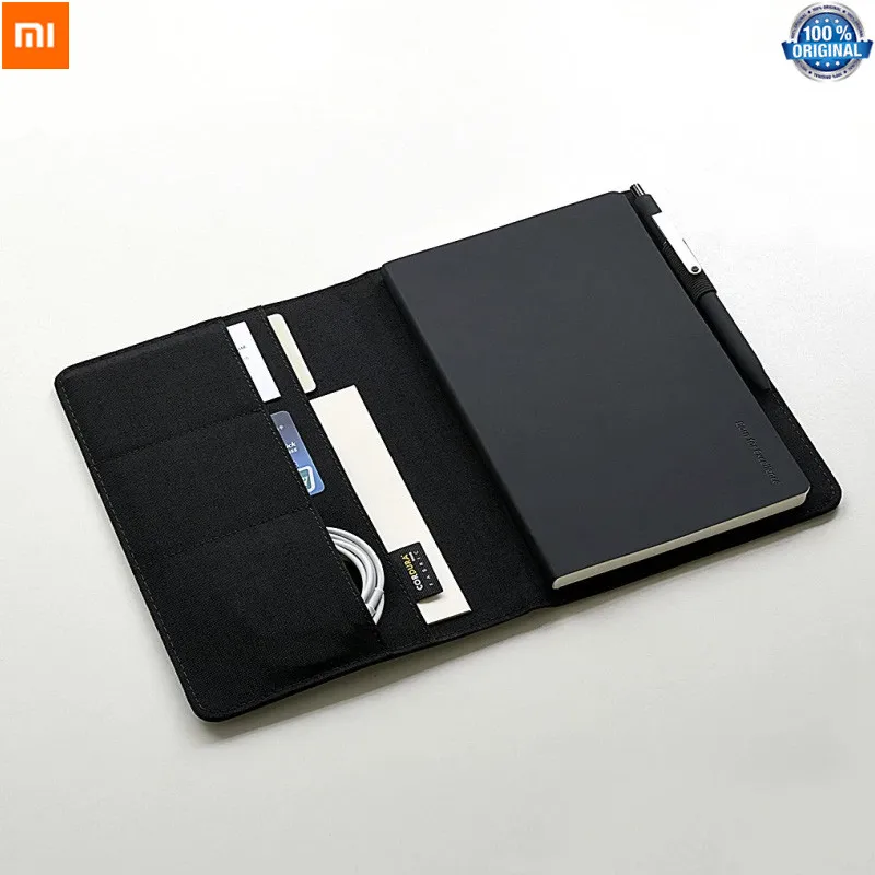 

Xiaomi Mijia Smart Home Kaco Noble Paper NoteBook Leather Card Slot Wallet Book for Office Travel with a Pen Gift