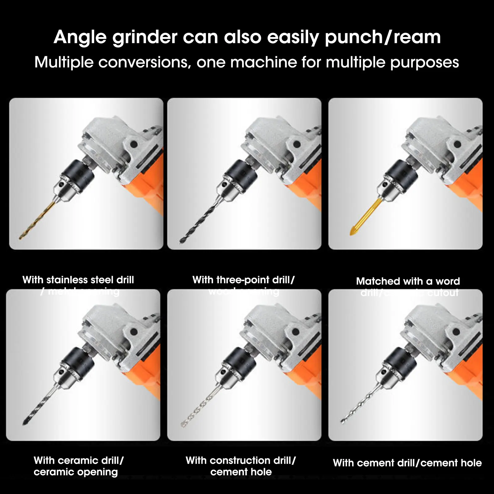Chuck Drill Holder Convert Adapter Electric Angle Grinder