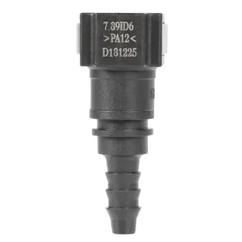 

8mm Universal Straight Fuel Line Quick Release Connect Female Connector Black Excellent Craftsmanship and Well Durability