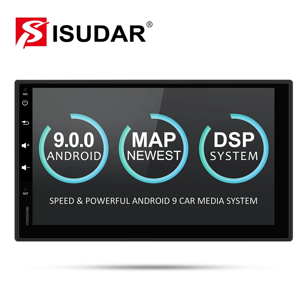 Isudar Универсальная автомагнитола 2 Din на Андройд 8,1 с Bluetooth Wifi Радио/ FM /GPS /USB /DVR/ OBD2 автомобильный плеер радиоприемник с Поддержкой Камеры