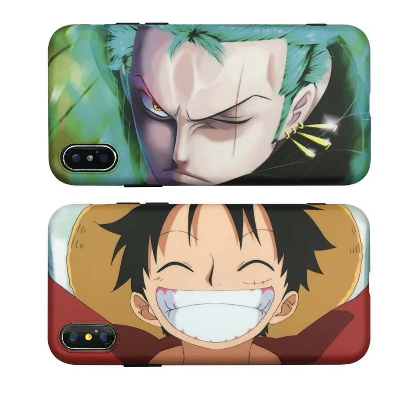 Японский аниме цельный чехол для телефона Luffy Zoro для iPhone 11 Pro MAX 7 Plus 6s 8 Plus Xs Max чехол для iPhone X XR силиконовый чехол