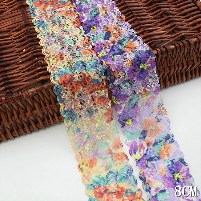 Модная вышивка граффити стрейч кружева штрих-кода DIY одежда юбка шляпа Cheongsam