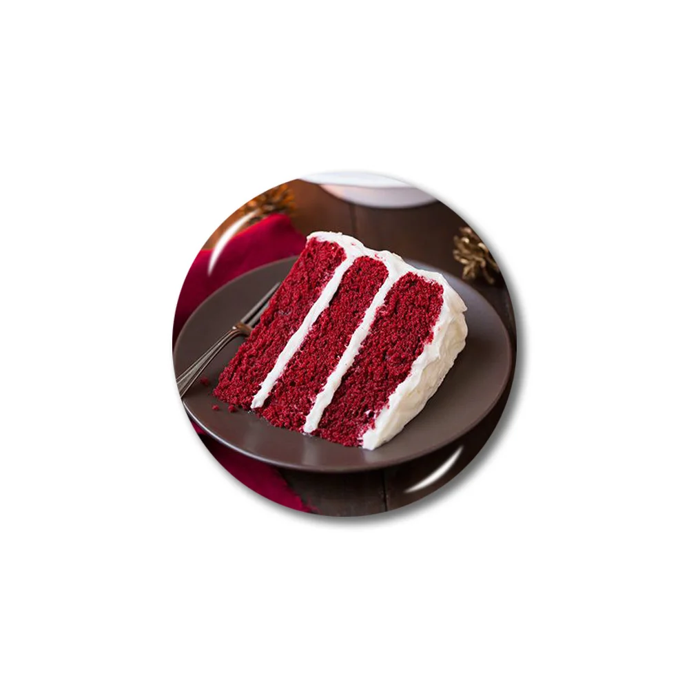 Lychee Cake серии 3D магнит на холодильник круглой формы магниты на холодильник сувениры для путешествий украшение для дома и кухни