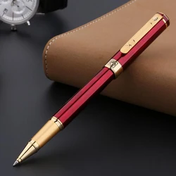 Picasso bolígrafo rojo y dorado de alta calidad, 902, recargable, herramienta profesional de papelería de oficina con caja de regalo, novedad