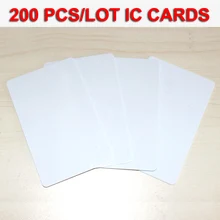 200PCS 13.56MHZ Contactless High Frequency Jetons IC Cards RFID Key Tag Access Control Card White PVC Access Attendance NFC Card 200PCS 13.56MHZ Contactless High Frequency Jetons IC Cards RFID Key Tag Access Control Card White PVC Access Attendance NFC Card