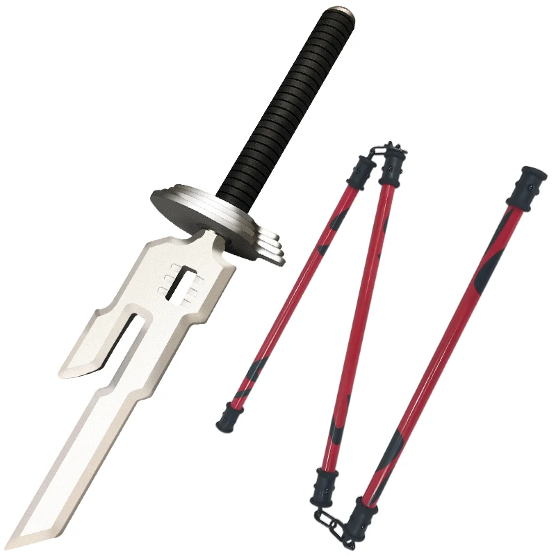 

Anime Jujutsu Kaisen Fushiguro Touji PVC Sword Three-section Stick Replica Weapons Halloween Carnival Party Accessories Props