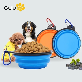 

350ml/1000ml Silicone Foldable Pet Drinking Feeding Bowl Dog Cat Indoor Outdoor Portable Travel Feeder Bowl