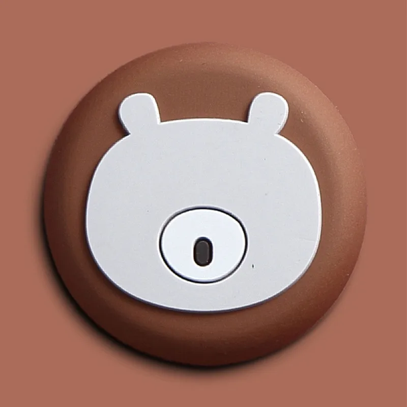 Cute Hot Sale Creative Magnet Cartoon Cute Round Stereo Animal Silicone Fridge Magnet More Discounts Drop Shipping - Цвет: B