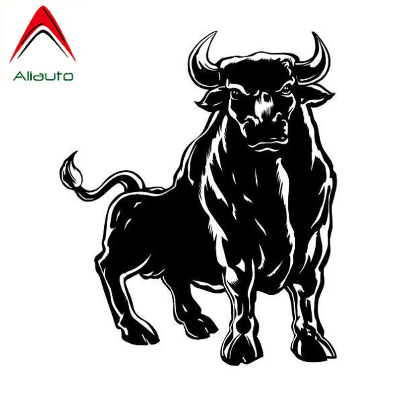 

Aliauto Cool Car Sticker Spanish Bull Mighty Auto Styling Waterproof Vinyl Decal for Pajero Vw Passat B6 Volvo Xc90,19cm*15cm