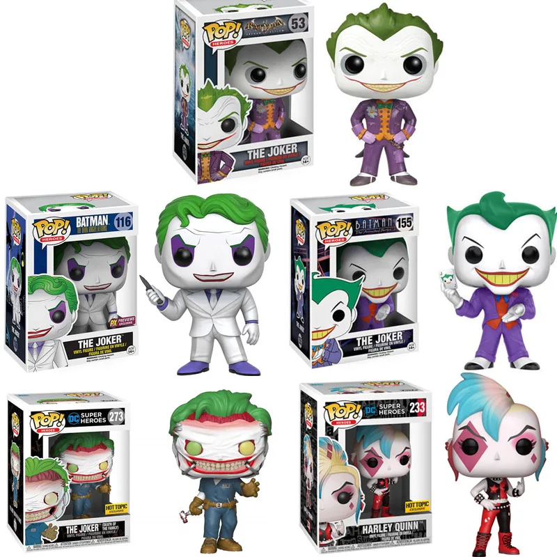 FUNKO POP DC Super Heros отряд самоубийц Харли Квинн Джокер виниловая экшн фигурка
