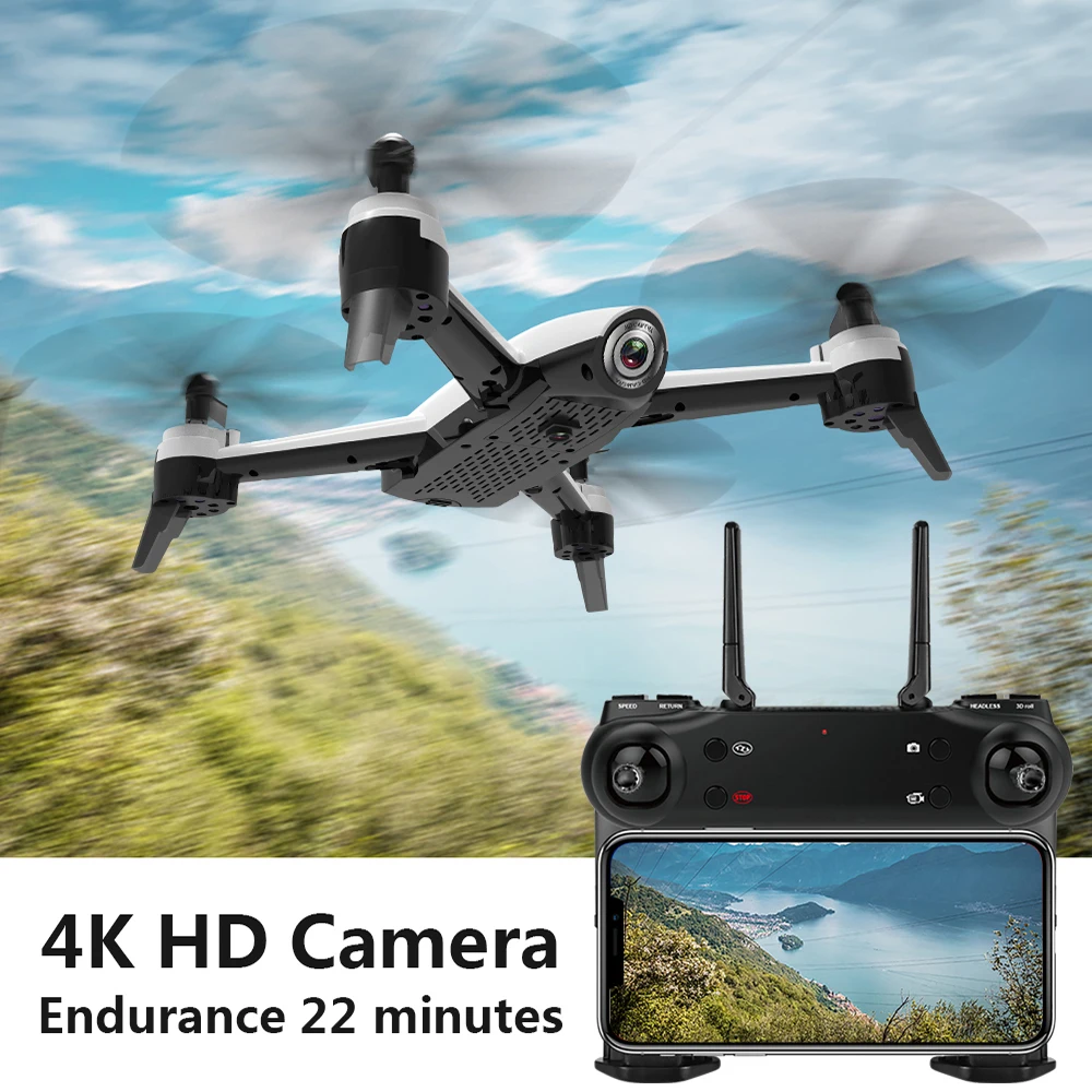 KaKBeir 1080P 4K SG106 Drone with Dual Camera WiFi FPV Real Time Aerial Video Wide Angle RC Quadcopter Helicopter Toys