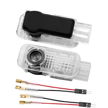 

2pc For Audi b5 b6 b7 b8 A3 A4 A4L A5 A6 A6L C5 C6 RS4 RS5 Q3 Q5 Q7 car welcome light door projection laser lamp Car accessories