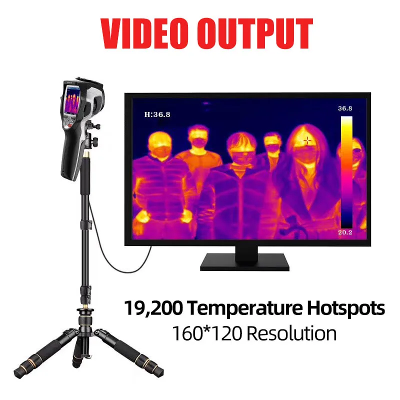 

Temperature Screening Infrared Thermal Imager Large Area Detection Temperature Capture Thermal Camera Video Output Fight Virus