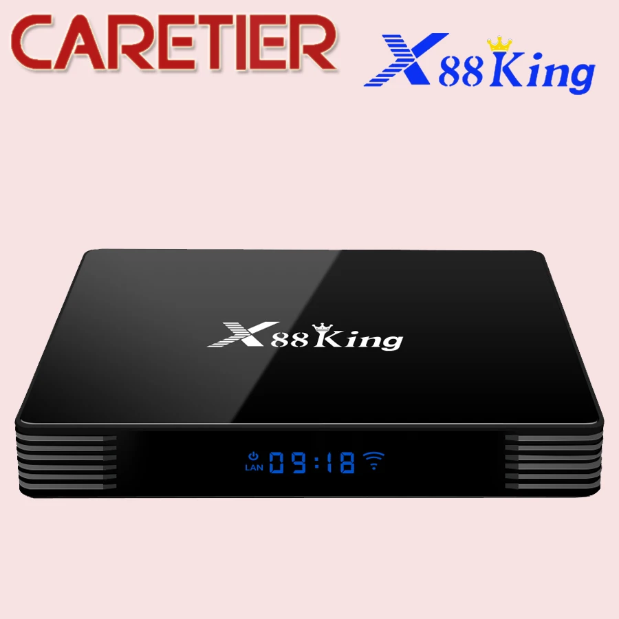 X88 King Android 9,0 ТВ приставка S922X шестиядерный Mali-G52 MP6 LPDDR4 4 Гб 128 ГБ телеприставка двойной Wifi Bluetooth 5,0 1000M LAN плеер
