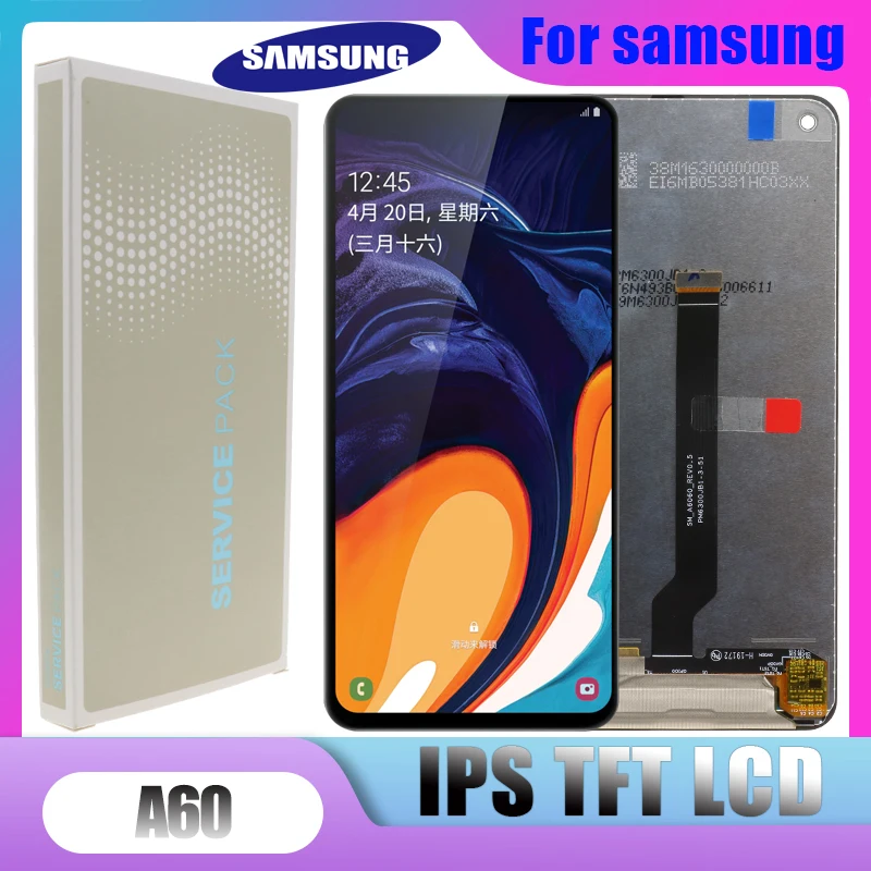 Оригинальный SUPER AMOLED ЖК-дисплей A60 для Samsung Galaxy A606F/DS A6060 A606FD сенсорный экран с