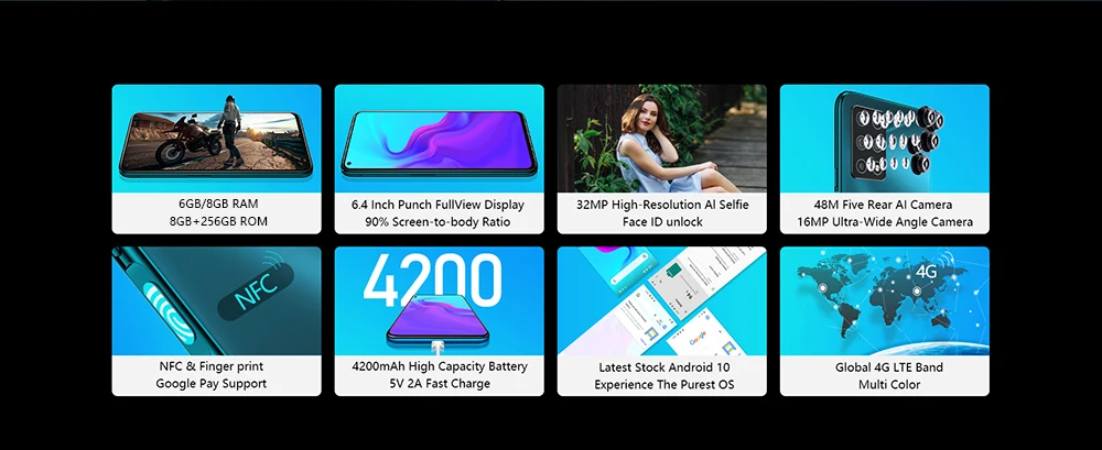 kingston 8gb ram Cellphone Global Version Cubot X30 NFC 48MP Five Camera 32MP Selfie 8GB 256GB 6.4" Fullview Display Android 10 Celular 4G LTE ddr5 ram