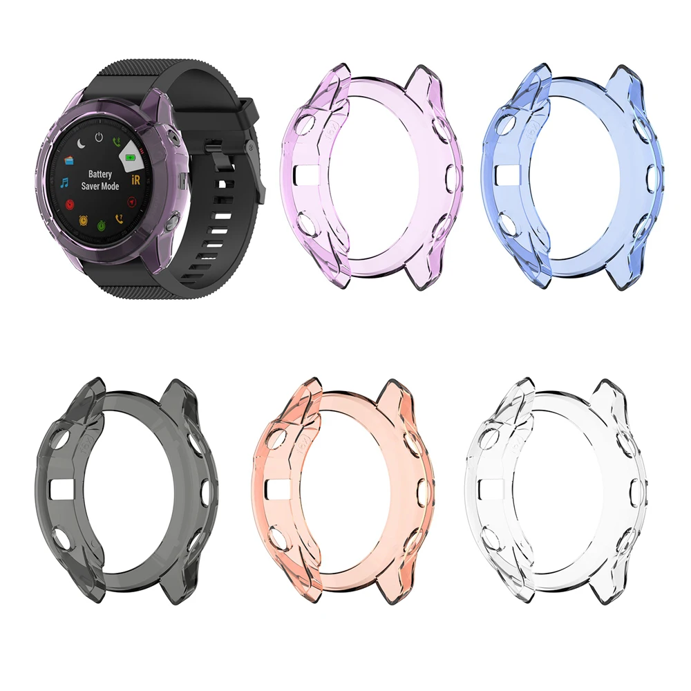 HANGRUI защитный чехол для Garmin Fenix 6X/6 S/6 мягкий ультра-тонкий чистый ТПУ защитный чехол для Garmin Fenix 6X чехол бампер