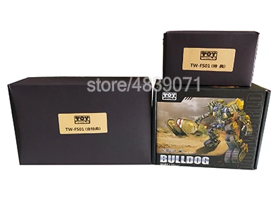 With Original Box Toyworld фигурка игрушка TW-FS01 сплав SS пропорция Старая краска бульдог Танк фильм периферийная деформация ко транформация - Цвет: With Original Box