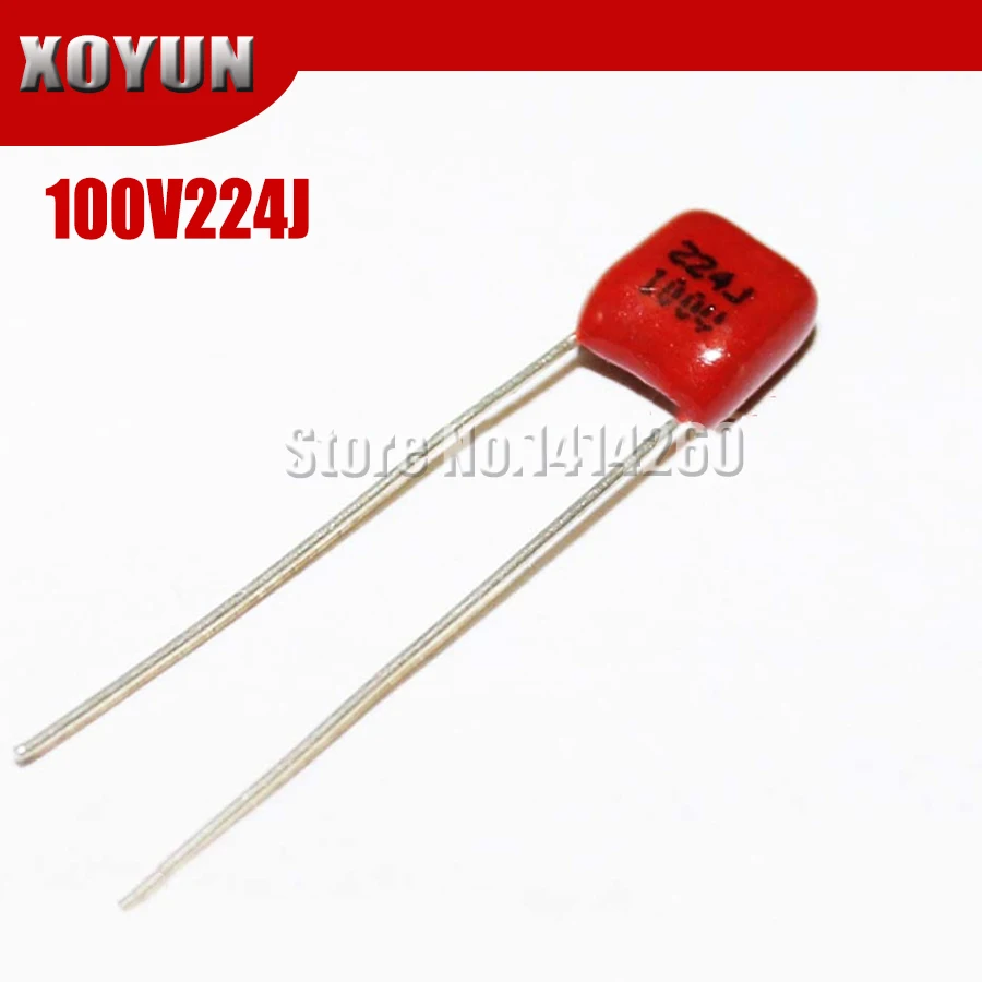 Конденсатор полипропиленовый 10 шт./лот 100V224J 220nf шаг 5 мм 224J 100 в CBB | Электронные
