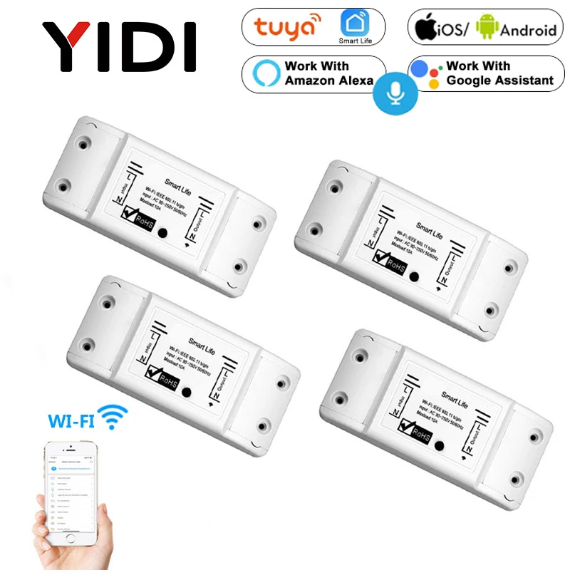 DIY WiFi Interruptor de luz inteligente tuya Smart Life APP Control DIY WiFi Interruptor de luz inteligente tuya Smart Life APP Control