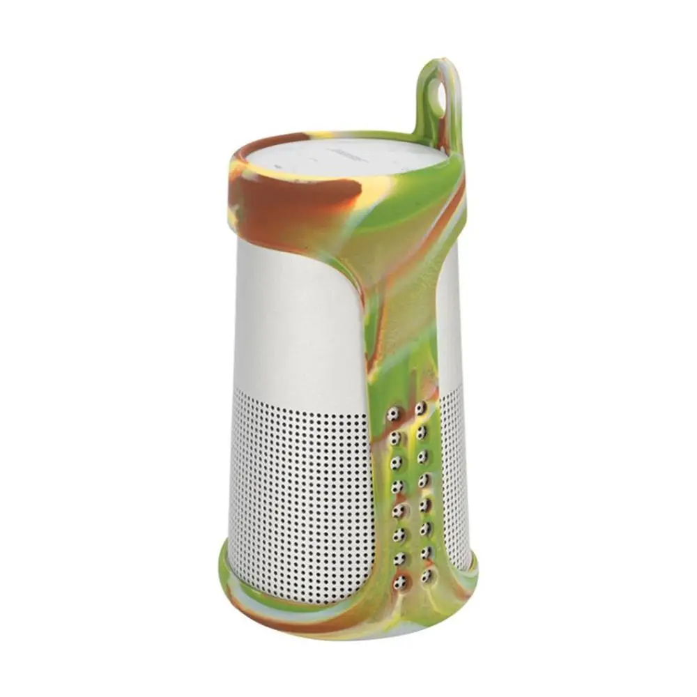 Многоцветный Мягкий силиконовый динамик чехол Защитная крышка для Soundlink Revolve Sling Carry Cover аксессуары для кожи - Цвет: Многоцветный